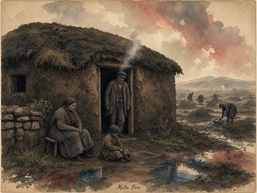 Peat Houses and Workers in Drenthe